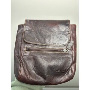 Jack Georges Leather Crossbody Bag Voyager Traveler Messenger Brown Boho